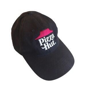 Pizza Hut Hat Gray‎ Black Red Adjustable Employee Uniform Embroidery Logo